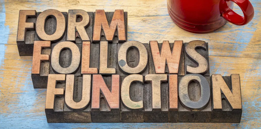 Form Follows Function im Webdesign